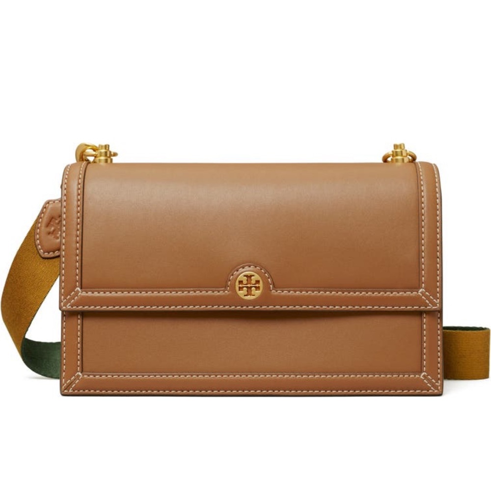 Sold DPop Tory Burch T Monogram MINI Leather Shoulder Bag in Moose